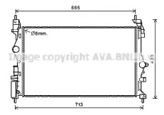AVA QUALITY COOLING ol2682 -  Радиатор, охлаждение двигателя